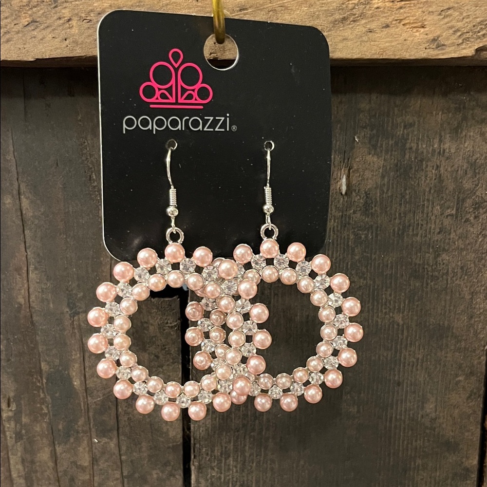 Paparazzi Blush Pink and Silver Beaded Earrings Bundle!

#6